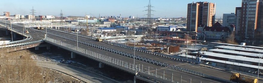 Путепроводы транспортных развязок, г. Тюмень